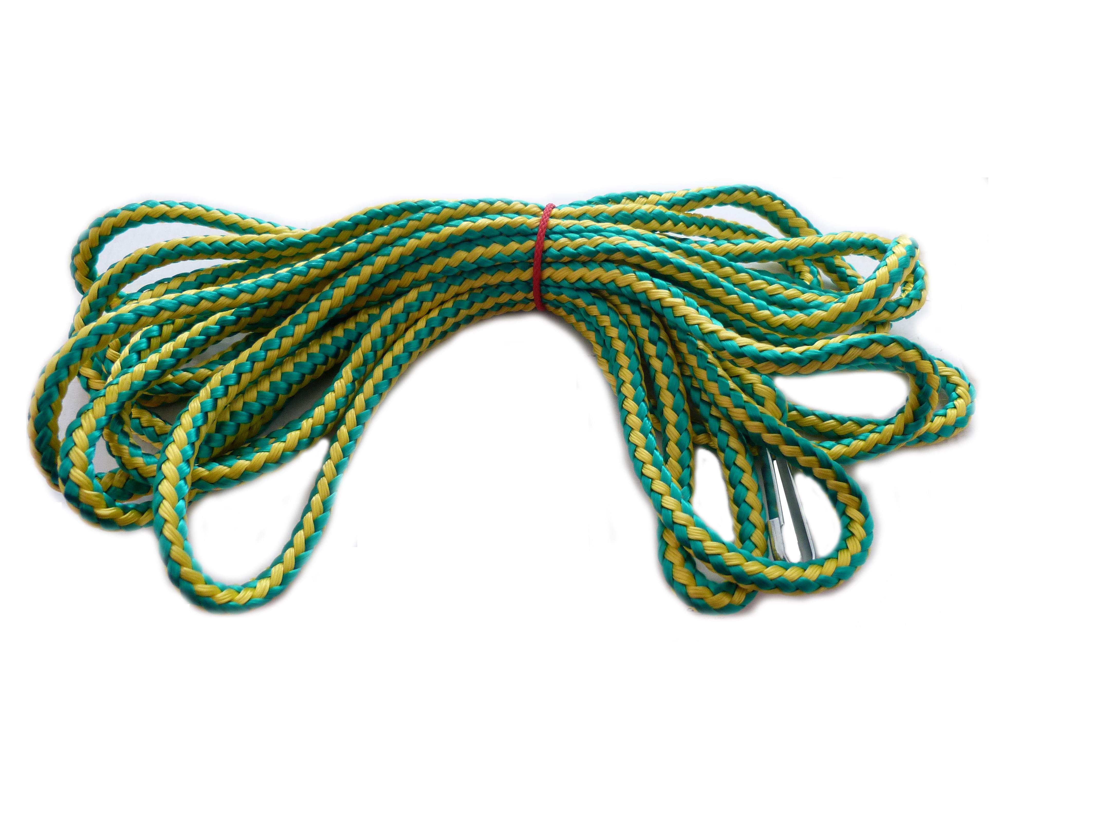 Line for boat with karabiner, buoyant