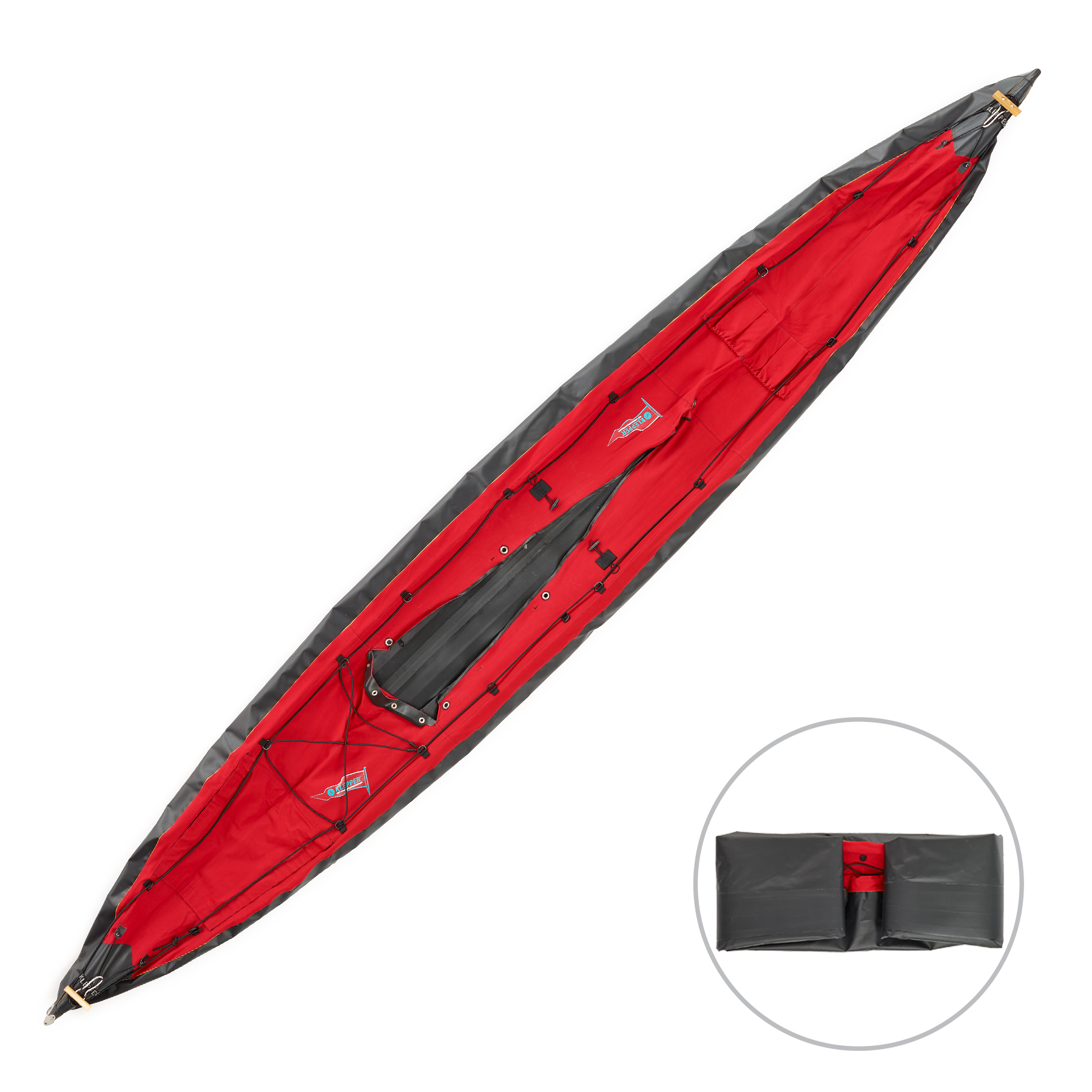 Replacement hull for Aerius 490 Quattro - red/black - loading hatch rear