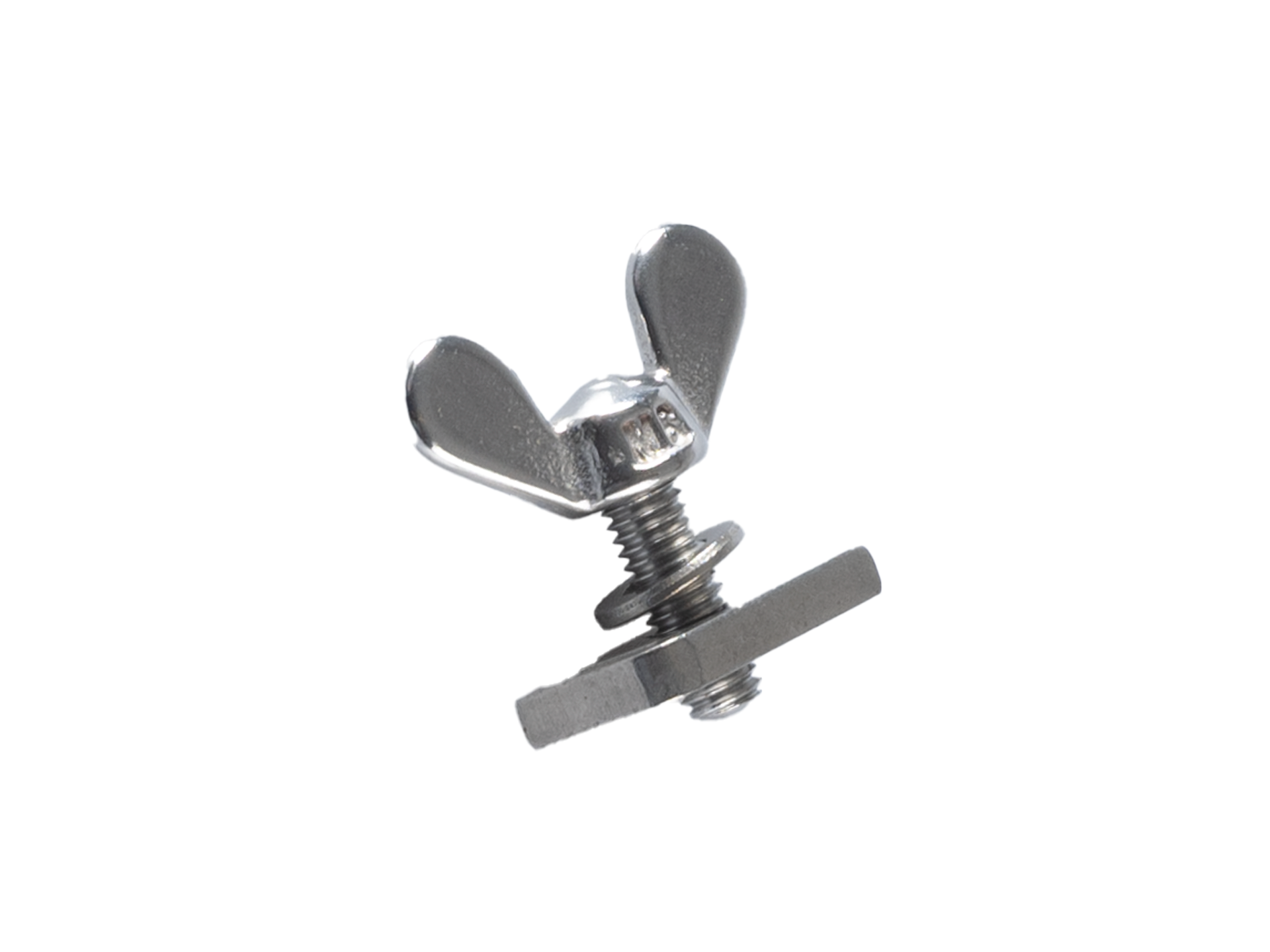 Slide nut and wing screw for seat attachment