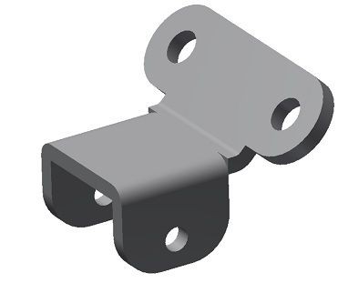 Fitting to receive the hooks of rods