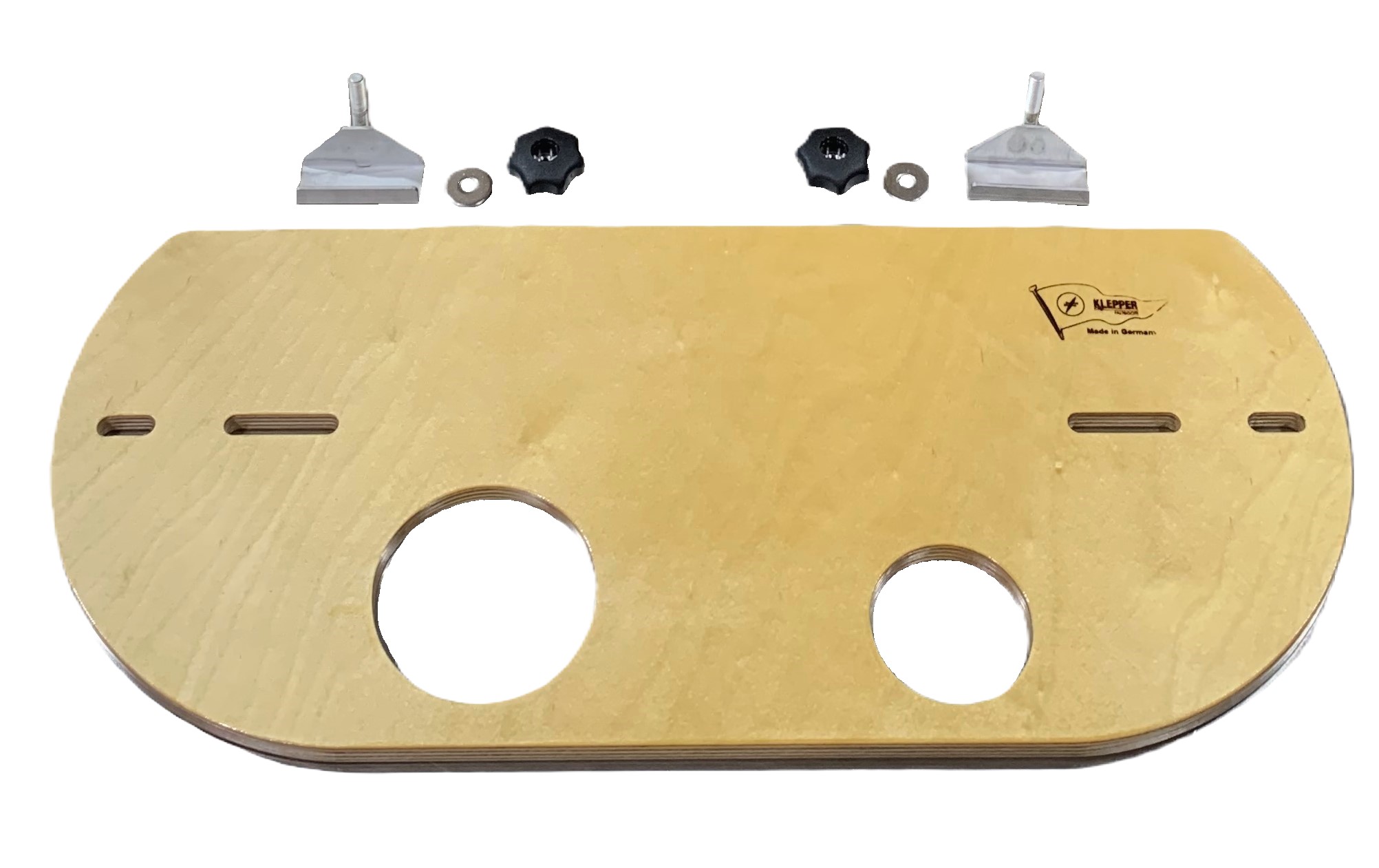 Sandwichboard with 1 cup holder, for mounting on coaming, all models, 1 person